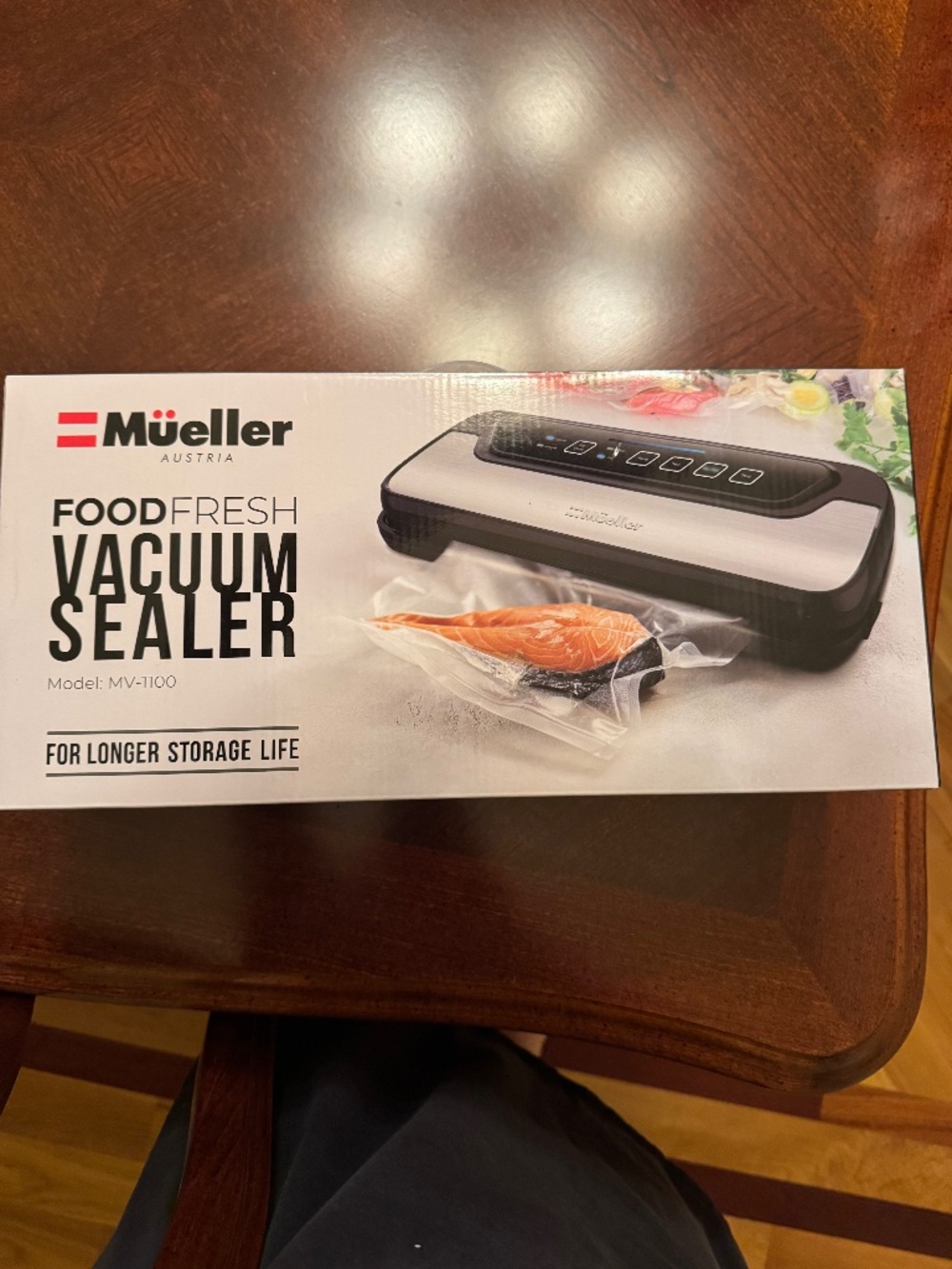 Mueller Austria FoodFresh Vacuum Sealer MV-1100 Stainless Steel New in Box